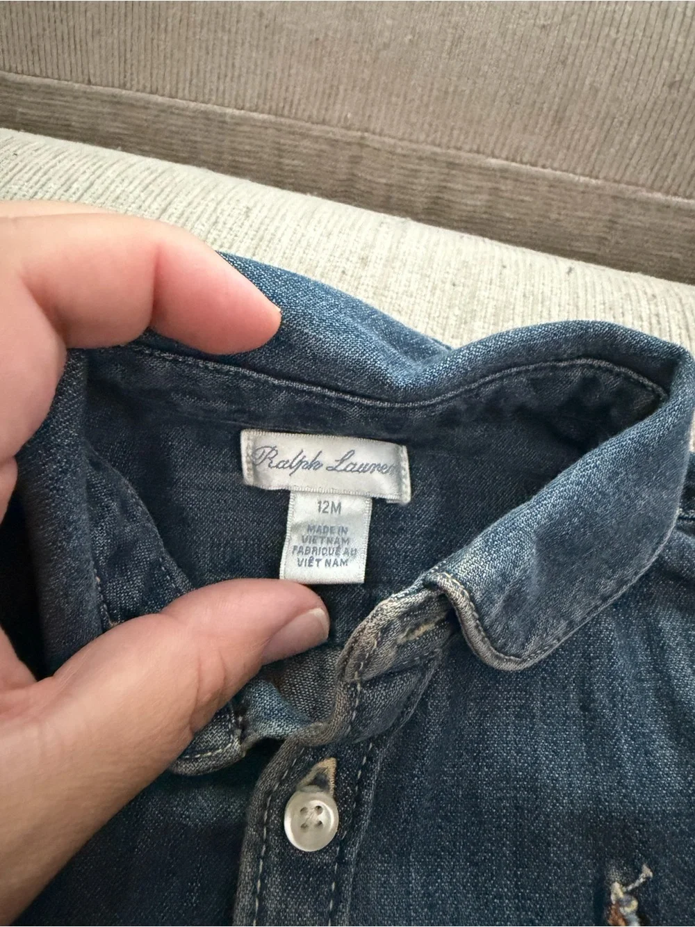 Ralph Lauren Blue Denim Shirt Dress